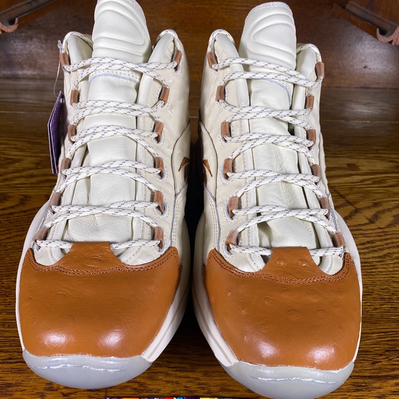 Reebok Question Mid SNS Mens Shoes Brown Size 11 - Picture 3 of 6